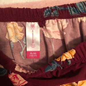 Off the shoulder maroon blouse